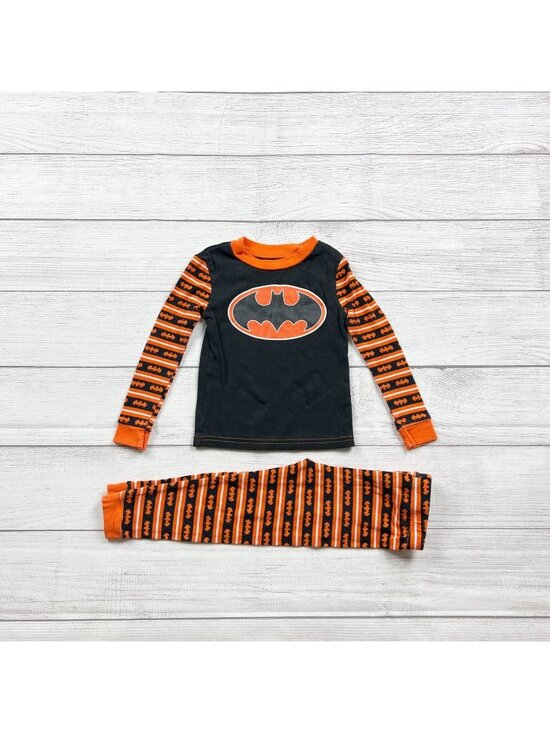 DC Comics Other - DC Comics Batman Toddler Boys 2-Piece Pajama Set Black Orange Halloween 3T